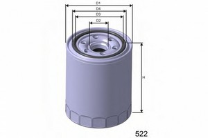 Фільтр масляний двигуна TOYOTA LC 2.4-4.2 TD 88- (вир-во KOLBENSCHMIDT)