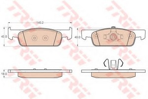 Гальмівні колодки TRW