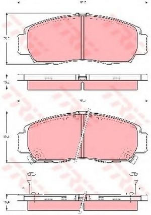 Гальмівні колодки TRW